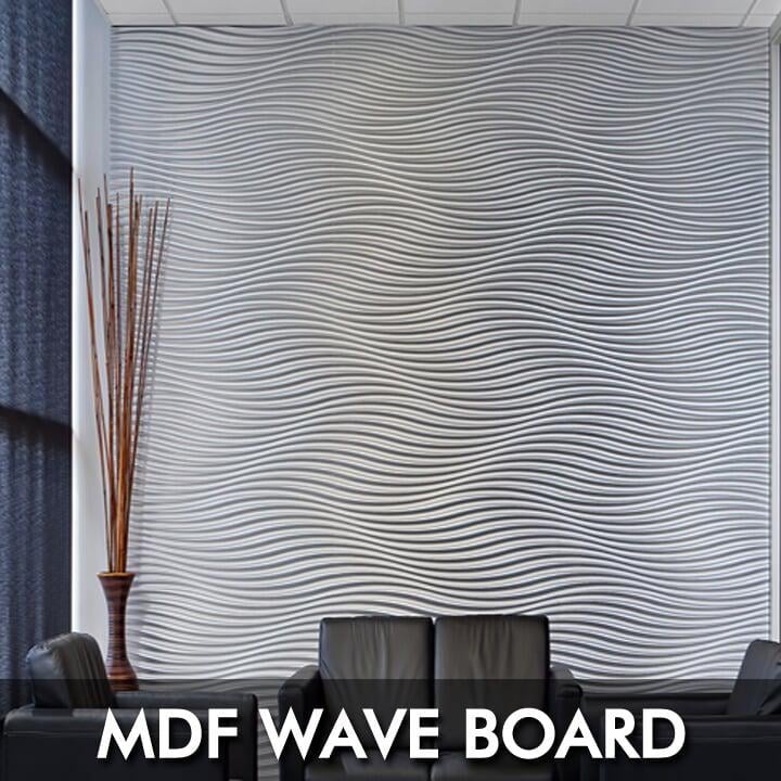 MDF3DWaveBoard My Wall Panels